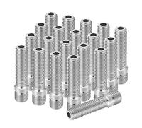 X AUTOHAUX M14x1.5 to M12x1.5 Wheel Stud for VW - 20 Pcs Silver Tone