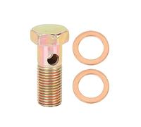 X AUTOHAUX M14x1.5mm Metric Thread Banjo Bolts Brake Fitting Adapter with 2pcs M14 Washers