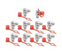 X AUTOHAUX M6 90 Degree Angle Grease Nipple Fittings W/Cap for Car 10 Set