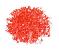 X AUTOHAUX M6 Red Plastic Nipple Grease Fitting Dust Cap Cover for Car 300pcs