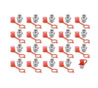 X AUTOHAUX M8 Straight Grease Nipple Fittings w/Dust Cap for Car 20 Set
