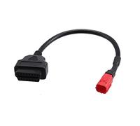 X AUTOHAUX Motorcycle 1.09ft 6 Pin to OBDII Cable Cord Diagnostic Adapter Cable