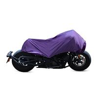X AUTOHAUX Motorcycle Cover Lightweight Half Cover Outdoor Waterproof Rain Dust Protector Purple M Size for Most Full Dress Touring Cruiser