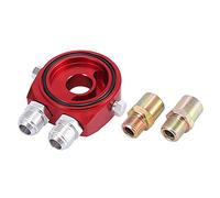 X AUTOHAUX Oil Filter Cooler Sandwich Plate Adapter Red M20x1.5 1 Set
