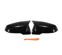 X AUTOHAUX Pair Car Rear View Driver Passenger Side Mirror Cover Cap Replacement Gloss Black for BMW X1 X2 220i Z4 for Toyota Mirror Guard Covers Exterior Trims