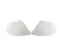 X AUTOHAUX Pair Car Rear View Driver Passenger Side Mirror Cover Cap Replacement White for Volkswagen Transporter T5 T6 Mirror Guard Covers Exterior Trims
