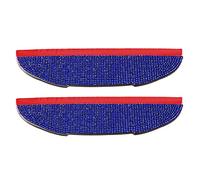 X AUTOHAUX Pair Car Rear View Mirror Rain Eyebrows Side Mirror Rain Guard Blue