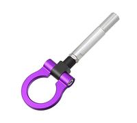 X AUTOHAUX Purple Aluminum Alloy Round Front Rear Bumper Trailer Ring Eye Towing Tow Hook Screw for Hyundai Veloster 2012-2017