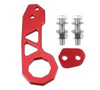 X AUTOHAUX Rear Tow Towing Hook Aluminum Alloy Universal Car Racing Hook Red