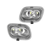 X AUTOHAUX Rear View Mirror Light for Ford F-150 F-250 F-350 F-450 Super Duty FL3Z13B374B FL3Z-13B374B 12V Waterproof Clear Lens White Side Puddle LED Lamp Lights Assembly ABS Black 2pcs