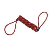 X AUTOHAUX Red Motorcycle Disc Lock Cable Universal Anti-theft Wheel Lock Replacement - Pack of 1