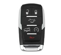 X AUTOHAUX Replacement Keyless Entry Remote Car Key Fob OHT-4882056 433.92Mhz for Ram Pickup 1500 2019 2020 6 Buttons with Door Key