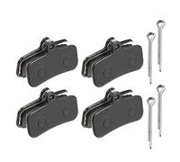 X AUTOHAUX Semi Metal Disc Bike Brake Pad W/Split Pin for SHIMANO Saint | 4 Pair, Semi-metal, includes split pin. Direct fit for Shimano Saint, strong bite & long life