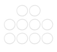 X AUTOHAUX Silicone O-Rings, 45mm OD 38.8mm ID 3.1mm Width VMQ Seal Gasket for Compressor Valves Pipe Repair, White, Pack of 10