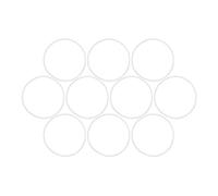 X AUTOHAUX Silicone O-Rings, 61.6mm OD 58mm ID 1.8mm Width VMQ Seal Gasket for Compressor Valves Pipe Repair, White, Pack of 10