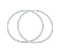 X AUTOHAUX Silicone O-Rings, 90mm OD 82mm ID 4mm Width VMQ Seal Gasket for Compressor Valves Pipe Repair, White, Pack of 2
