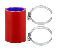 X AUTOHAUX Straight Coupler Silicone Hose 1.57" ID 2.99" Length 0 Degree Universal Car Silicone Hose Coolant Hose 4-Ply 5mm Thickness Air Intake/Turbo/Intercooler Piping Tube Red Blue 1 Set