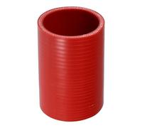 X AUTOHAUX Straight Coupler Silicone Hose 2.24" ID 3.94" Length 0 Degree Universal Car Silicone Hose Coolant Hose 4-Ply 5mm Thickness Air Intake/Turbo/Intercooler Piping Tube Red 1 Pcs