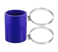 X AUTOHAUX Straight Coupler Silicone Hose 2.68" ID 3.94" Length 0 Degree Universal Car Silicone Hose Coolant Hose 4-Ply 5mm Thickness Air Intake/Turbo/Intercooler Piping Tube Blue 1 Set