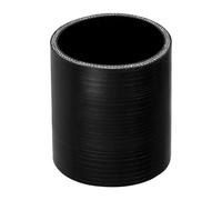 X AUTOHAUX Straight Coupler Silicone Hose 3.15" ID 3.94" Length 0 Degree Universal Car Silicone Hose Coolant Hose 4-Ply 5mm Thickness Air Intake/Turbo/Intercooler Piping Tube Black 1 Pcs