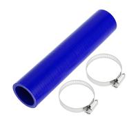 X AUTOHAUX Straight Coupler Silicone Hose with Clamps 1.38" ID 7.87" Length 0 Degree Car Silicone Hose Coolant Hose 4-Ply 5mm Thickness Air Intake/Turbo/Intercooler Piping Tube Blue 1 Set