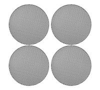X AUTOHAUX Universal 2.5 Inch Speaker Grills Mesh for Audio Subwoofer 65x4mm Grille without Frame Black - Pack of 4
