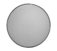X AUTOHAUX Universal 8" Car Speaker Grills Cover Mesh Round 8 Inch Audio Speaker Subwoofer Guard Protector Case Iron Plating Silver Tone Black - Pack of 1