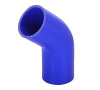 X AUTOHAUX Universal Car 57mm 2.25" ID 45 Degree Coupler Silicone Hose Blue