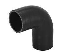 X AUTOHAUX Universal Car 57mm 2.25" ID 90 Degree Coupler Silicone Hose Black