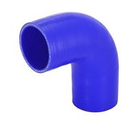 X AUTOHAUX Universal Car 57mm 2.25" ID 90 Degree Coupler Silicone Hose Blue