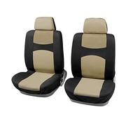 X AUTOHAUX Universal Front Car Truck Seat Cover Kit Protector Pad Black Beige