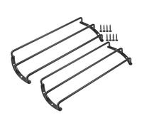 X AUTOHAUX Universal Iron Black 12" Speaker Grill Bar Audio Speaker Subwoofer Grill Grille 12 Inch 3 Bar Speaker Grille Bar Woofer Protective Cover - Pack of 2