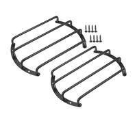X AUTOHAUX Universal Iron Black 8" Speaker Grill Bar Audio Speaker Subwoofer Grill Grille 8 Inch 4 Bar Speaker Grille Bar Woofer Protective Cover - Pack of 2