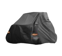 X AUTOHAUX UTV Cover for Can-am Defender MAX Waterproof Side by Side Cover Outdoor Sun Rain Storage Protection 210D-PU Black 390x161x193cm