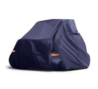 X AUTOHAUX UTV Cover for Polaris RZR Turbo R Sport/Ultimate/Premium 2 Seaters Waterproof Side by Side Cover Outdoor Sun Rain Protection 210D-PU Cloth Navy Blue 127.95"Lx74.02"Wx74.41"H