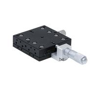 X Axis 60x60mm Trimming Platform Manual Linear Stages Bearing Tuning Sliding Table LGX60-C LX60-L/C/R Cross Rail Aluminum Alloy(LGX60-R)