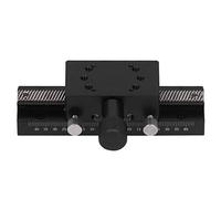 X Axis Dovetail Manual Trimming Platform Aluminum Alloy Gear Linear Slide Stage HC30 A100 High Precision Smooth Movement for Optical Equipment Measuring Devices Semiconductor