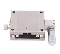 X-Axis Linear Stage Fine-Tuning Knob, Manual Linear Sliding Table with Stainless Steel Body, High-Accuracy Positioning Platform for Lab and Industrial Use