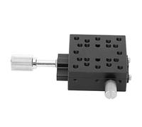 X - Axis Linear Stage Thin Manual Platform, High Accuracy Sliding Table, Aluminum Alloy Dovetail Guide with Knob Control for Optical Microscopes and Semiconductor
