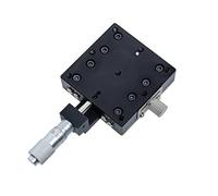 X Axis Manual Linear Stage Trimming Platform - 60x60mm Aluminum Alloy Sliding Table for Accurate Positioning and Movement(Lx60-c)