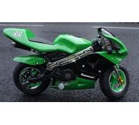X BEAST MOTORSPORT 49cc Mini Moto Pocket Bike Motorcycle Green Replica Sports Bike Racer - Petrol 2 Stroke Off Road