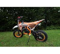 X BEAST MOTORSPORT Mini Dirt Bike Orange 28 Motorbike Motocross Scrambler Off Road Petrol 49cc 2 Stroke