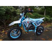 X BEAST MOTORSPORT Mini Dirt Bike Sky Blue Motorbike Motocross Scrambler Off Road Petrol 49cc 2 Stroke