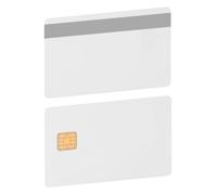 X-belmox J2a040 Chip Java Jcop Cards Unfused, J2a040 Java Smart Card with 2 Track, 8.4mm HICO Magnetic Stripe, White Card Java Chip - 1 Pack