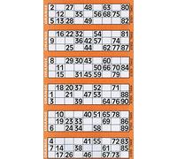 X Bingo Book 1-600 Numbered Tickets | 6 to View Bingo Flyers Sheets | Fun Family Games for Christmas, New Year, Parties, Events, Get-Togethers