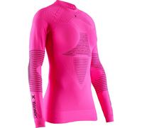 X-Bionic Energizer 4.0 Shirt Round Neck Long Sleeves Women Baselayer Functional Sport T-Shirt - Neon Flamingo/Anthracite, Large