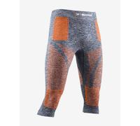 X-Bionic Energy Accumulator 4.0 Melange 3/4 Cycling Shorts Grey Orange - XL