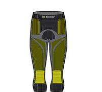 X-BIONIC Energy Accumulator 4.0 Men's 3/4 Trousers, Mens, Pants, EA-WP07W19M-G099-XXL, Charcoal/Yellow, XXL