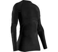 X-BIONIC Energy Accumulator 4.0 Women's Shirt Round Neck Long Sleeves, Womens, EA-WT06W19W-B026-XS, Black, XS