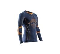 X-BIONIC ENERGY ACCUMULATOR LIGHT SHIRT LS (MARINE/ORANGE) Men's Ski T-Shirt